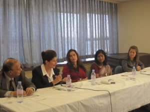 Panel of Speakers at CFHI Forum on the Empowerment of Women 2010 UN New York